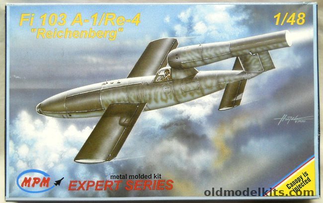 MPM 1/48 Fi-103 A-1/Re-3 Reichenberg Piloted Bomb, 48049 plastic model kit